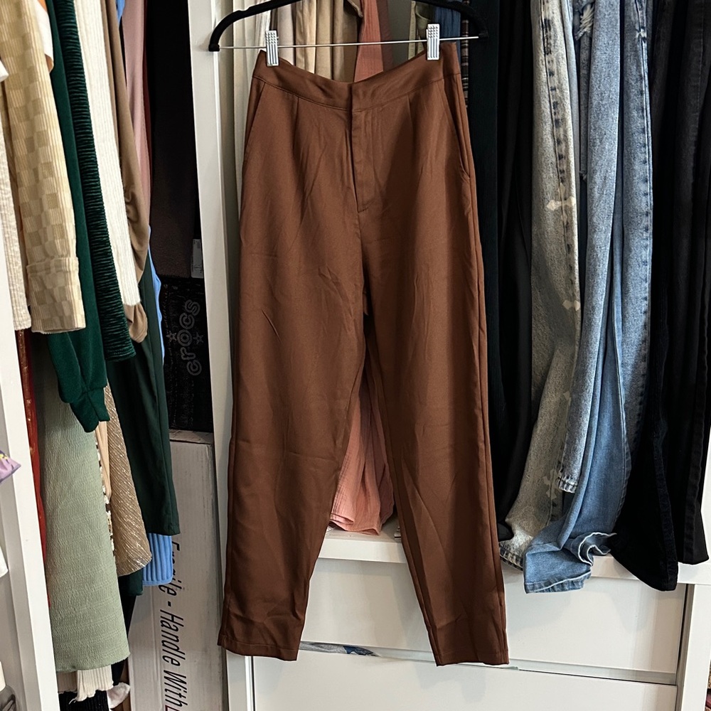 PrettyLittleThing Brown Trousers